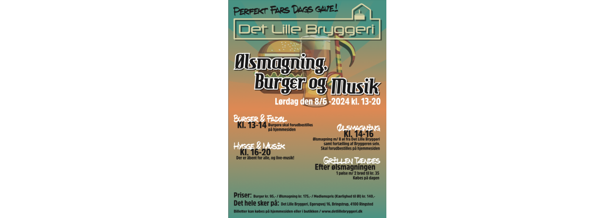 lsmagning, Burger og Musik!